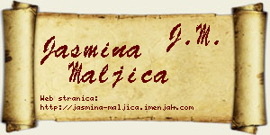 Jasmina Maljica vizit kartica